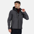 Mittelgrau-Schwarz - Back - Regatta - "Venturer" Softshelljacke, Dreilagige Membrane für Herren