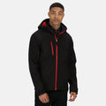 Schwarz-Rot - Back - Regatta - "Venturer" Softshelljacke, Dreilagige Membrane für Herren