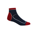 Marineblau-Dunkelrot - Side - Regatta - "Samaris Trail" Knöchelsocken für Herren (2er-Pack)