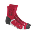 Schwarz-Kirschrot - Side - Regatta - Stiefelsocken für Damen (2er-Pack)