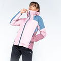 Puderrosa-Bräunlich-Rosa - Lifestyle - Dare 2B - "Checkpoint III" Jacke, wasserfest recyceltes Material für Damen