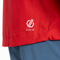 Leuchtend Rot-Grau - Lifestyle - Dare 2B - "The Jenson Button Edit - Diluent" Jacke, wasserfest recyceltes Material für Herren