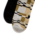 Schwarz-Beige-Grau - Back - Dare 2B - "Henry Holland" Socken für Herren-Damen Unisex (2er-Pack)