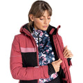 Erd Rose-Schwarz - Lifestyle - Dare 2B - "Conveyed" Skijacke für Damen