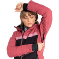 Erd Rose-Schwarz - Pack Shot - Dare 2B - "Conveyed" Skijacke für Damen