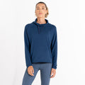 Dunkel-Jeansblau - Lifestyle - Dare 2B - "Fleur East Glide" Sweatshirt Hoch geschnitten für Damen