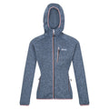 Kronenblau-meliert - Front - Regatta - "Newhill" Fleecejacke mit Kapuze für Damen