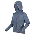 Kronenblau-meliert - Side - Regatta - "Newhill" Fleecejacke mit Kapuze für Damen