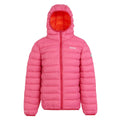 Flamingo-Rosa-Satsuma - Front - Regatta - "Marizion" Steppjacke mit Kapuze für Kinder