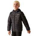 Schwarz - Side - Regatta - "Marizion" Steppjacke mit Kapuze für Kinder