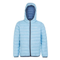 klarer blauer Himmel -Kronenblau - Front - Regatta - "Marizion" Steppjacke mit Kapuze für Kinder