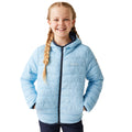 klarer blauer Himmel -Kronenblau - Side - Regatta - "Marizion" Steppjacke mit Kapuze für Kinder