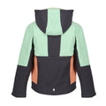 Mittelgrau-Ruhig Grün - Back - Regatta - "Haydenbury" Softshelljacke für Kinder