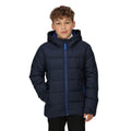 Marineblau-Königsblau - Side - Regatta - Steppjacke für Kinder