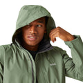 Agaven-Grün-Asche - Lifestyle - Regatta Great Outdoors Herren Outdoorjacke Matt mit Kapuze, wasserfest