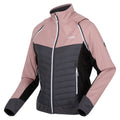 Dunkelrosa-Mittelgrau - Side - Regatta - "Steren" Hybridjacke für Damen