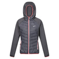 Mittelgrau-Pinker Trank - Front - Regatta - "Andreson VIII" Hybridjacke für Damen