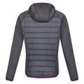 Mittelgrau-Pinker Trank - Back - Regatta - "Andreson VIII" Hybridjacke für Damen