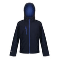 Marineblau-Königsblau - Front - Regatta - "Ablaze" Softshelljacke 3 Lagen für Kinder