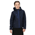 Marineblau-Königsblau - Side - Regatta - "Ablaze" Softshelljacke 3 Lagen für Kinder