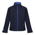 Marineblau-Königsblau - Front - Regatta - "Ablaze" Softshelljacke Zweilagig für Kinder