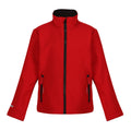 Rot-Schwarz - Front - Regatta - "Ablaze" Softshelljacke Zweilagig für Kinder