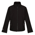 Schwarz - Front - Regatta - "Ablaze" Softshelljacke Zweilagig für Kinder