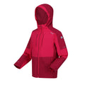 Pinker Trank-Beeren Pink - Side - Regatta - "Highton IV" Jacke, wasserfest für Kinder