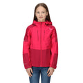 Pinker Trank-Beeren Pink - Lifestyle - Regatta - "Highton IV" Jacke, wasserfest für Kinder