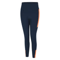 Dunkel-Jeansblau-Orange - Side - Dare 2B - "Move II" Leggings für Damen