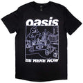 Schwarz - Front - Oasis - "Be Here Now" T-Shirt für Herren-Damen Unisex