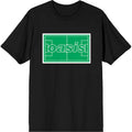 Schwarz - Front - Oasis - "Maine Road Football Pitch" T-Shirt für Herren-Damen Unisex