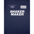 Marineblau - Back - Oasis - "Shakermaker Tracklisting" T-Shirt für Herren-Damen Unisex