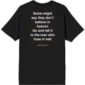 Schwarz - Back - Oasis - "Some Might Say Lyric" T-Shirt für Herren-Damen Unisex