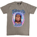 Grau - Front - Biggie Smalls - "RIP Airbrush" T-Shirt für Herren-Damen Unisex