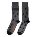 Anthrazit - Back - AC-DC - "Back In Black Bolts" Socken für Herren-Damen Unisex