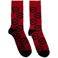 Rot - Front - Kiss - Socken Logo für Herren-Damen Unisex