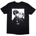 Schwarz - Front - Oasis - "Noel & Liam" T-Shirt Quadratisch für Herren-Damen Unisex