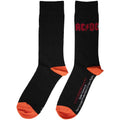 Schwarz - Back - AC-DC - Socken für Herren-Damen Unisex