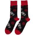 Schwarz-Rot-Weiß - Back - Slayer - Socken für Herren-Damen Unisex