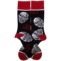 Schwarz-Rot-Weiß - Back - Iron Maiden - Socken für Herren-Damen Unisex