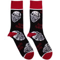 Schwarz-Rot-Weiß - Front - Iron Maiden - Socken für Herren-Damen Unisex