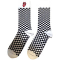 Weiß-Schwarz - Back - The Rolling Stones - Socken für Herren-Damen Unisex