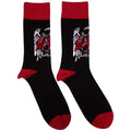 Schwarz-Rot - Front - Slayer - Knöchelsocken für Herren-Damen Unisex