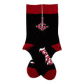 Schwarz-Rot - Back - Ghost - Knöchelsocken für Herren-Damen Unisex