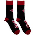 Schwarz-Rot - Front - Ghost - Knöchelsocken für Herren-Damen Unisex