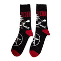 Schwarz - Back - Motley Crue - Socken für Herren-Damen Unisex