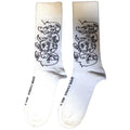 Weiß - Back - The Beatles - "Album Faces Outlines" Socken für Herren-Damen Unisex