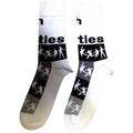 Weiß - Back - The Beatles - "With The Beatles" Socken für Herren-Damen Unisex