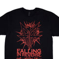 Schwarz - Back - Falling In Reverse - "Thorns" T-Shirt für Herren-Damen Unisex